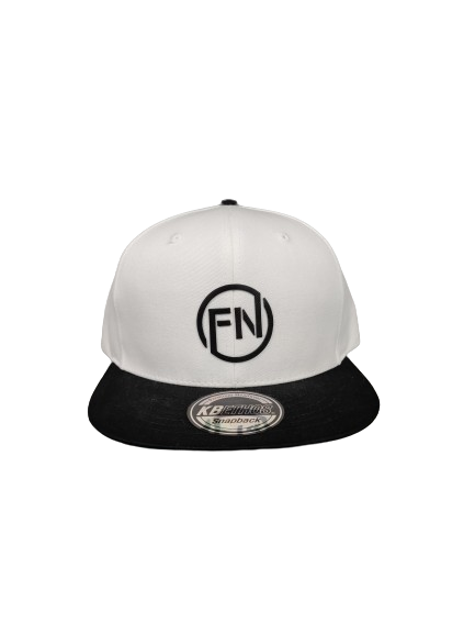 FN white/black cap